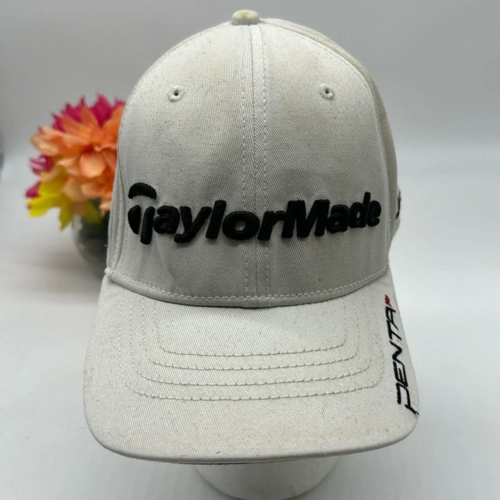 TaylorMade Penta White Baseball Golf Hat L/XL HT7570F